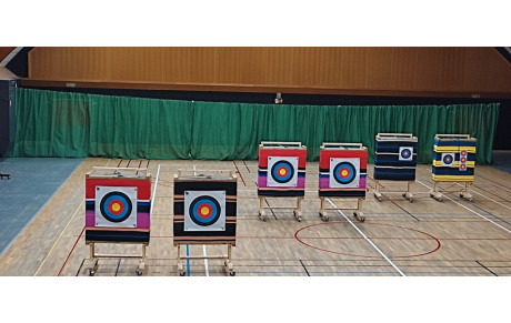 Installation des filets de protection.